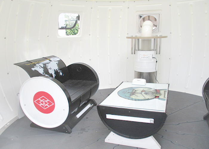 屋外用喫煙室「イージードーム内にＱポットを設置」3